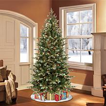 Puleo International Pre-Lit 6.5' Artificial Spruce Tree, Blue/Green
