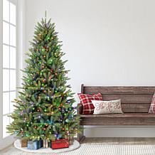 Puleo Intl. Pre-Lit 7.5' Fraser Fir Artificial Christmas Tree & Remote