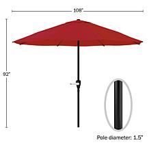 Pure Garden 9' Aluminum Patio Umbrella with Auto-Crank