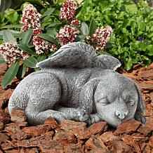 Pure Garden Pet Memorial Keepsake Statue - Sleeping Angel Dog
