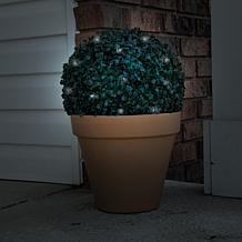 Pure Garden Solar Topiary Light Ball w/White LED Lights