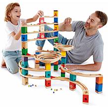 Quadrilla Wooden Marble Run The Cyclone 198 Piece Construction Set