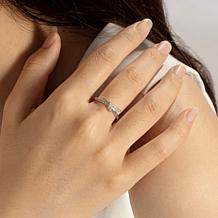 Radiance by Absolute 0.23ctw Sterling Silver Love Knot Ring