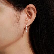 Radiance by Absolute™ 0.98ctw Charm Hoop Earrings 3-piece Set