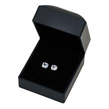 Radiance by Absolute™ 10K 6ctw Asscher Cut Solitaire Stud Earrings