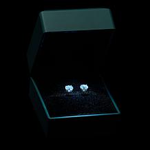 Radiance by Absolute™ 10K Gold 2ctw 100-Facet Round Stud Earrings