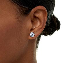 Radiance by Absolute™ 10K Gold 7.1ctw Round Solitaire Stud Earrings