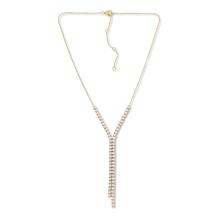 Radiance by Absolute™ 11.3ctw Simulated Diamond Double Lariat Necklace