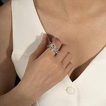 Radiance by Absolute™ 1.29ctw Simulated Diamond Bow Ring