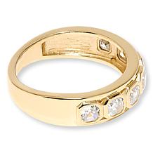 Radiance by Absolute™ 1.35ctw Asscher Cut Bezel-Set Band Ring