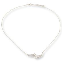 Radiance by Absolute 1.425ctw CZ Round Bypass Pendant Necklace