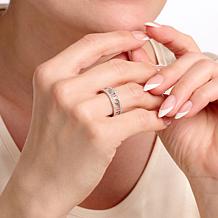 Radiance by Absolute™ 1.50ctw Roman Numeral Wide Band Ring
