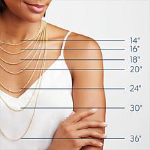 Radiance by Absolute™ 18" 4mm Princess Magnetic Clasp Tennis Necklace