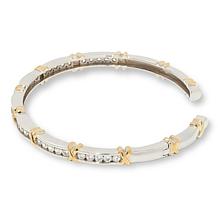 Radiance by Absolute™ 2-Tone Platinum-Plated and Gold-Plated XO Cuff