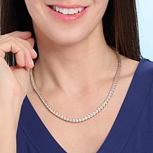 Radiance by Absolute™ 20" 4mm Princess Magnetic Clasp Tennis Necklace