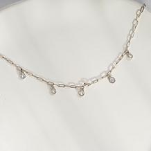 Radiance by Absolute™ 2.2ctw Simulated Diamond Dangle Station Necklace