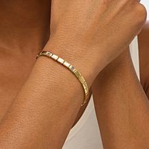 Radiance by Absolute™ 2.42ctw Baguette Bezel-Set Tennis Bracelet