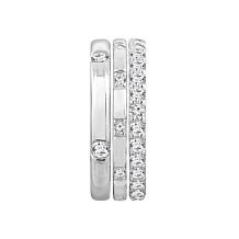 Radiance by Absolute™ 2.78ctw Stacking Eternity Ring Boxed 3-piece Set