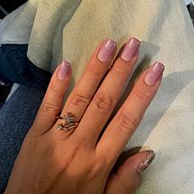 Radiance by Absolute™ .29ctw Stellar Trio Bypass Stack Ring