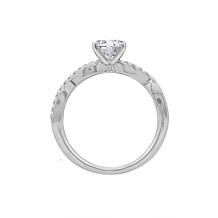 Radiance by Absolute™ 3.12ctw Twist-Shank Solitaire Ring 2-piece Set