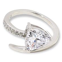 Radiance by Absolute™ 3.30ctw Trilliant Cut Solitaire Wrap Ring