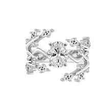 Radiance by Absolute™ 3.34ctw Round Stone Vine Design Boxed Ring Set