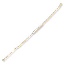Radiance by Absolute™ 3.44ctw Round Stone Frontal Curb Link Bracelet