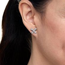 Radiance by Absolute™ 3.48ctw Heart, Bow and XO Stud Earrings