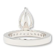 Radiance by Absolute™ 3.90ctw Pear Cut Floating Ring