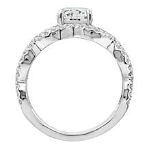 Radiance by Absolute™ 3.95ctw Twist-Shank Solitaire Ring 2-piece Set