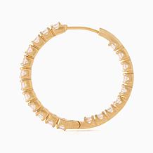 Radiance by Absolute™ 4.2ct Inside/Out Hoop Earrings