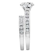 Radiance by Absolute™ 4.8ctw Channel-Set Boxed Bridal Ring 2-piece Set