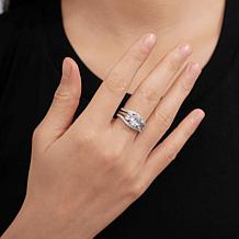 Radiance by Absolute™ 5.39ctw 3-Stone Oval Engagement Ring Set