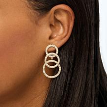 Radiance by Absolute™ 5.44ctw Triple Circle Drop Earrings