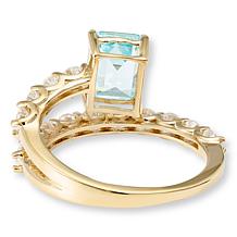 Radiance by Absolute™ 6.20ctw Blue Bypass Ring