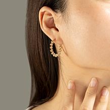 Radiance by Absolute™ 6.61ctw Oval Cut Wreath Hoop Earrings