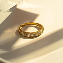 Radiance by Absolute™ .69ctw Pavé Dome Stack Ring