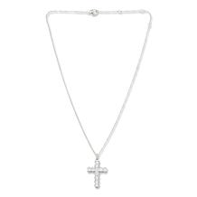 Radiance by Absolute™ 7.26ctw Princess Cut Cross Pendant with Chain