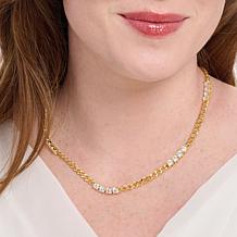 Radiance by Absolute Bezel Chain Link Necklace