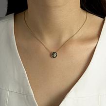 Radiance by Absolute™ Black Onyx-Color North Star Pendant Necklace