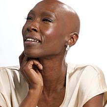 Radiance by Absolute™ Emerald Cut and Baguette Hoop Earrings