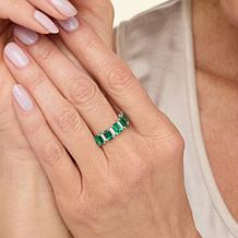 Radiance by Absolute™ Emerald Cut and Pavé Band Ring