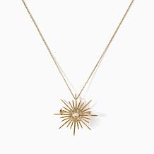 Radiance by Absolute™ Goldtone Firework Pin/Pendant with Chain 