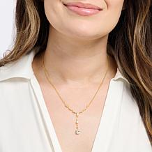 Radiance by Absolute™ Goldtone Round and Emerald Cut Y-Necklace