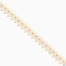 Radiance by Absolute Heart Cut Tennis Bracelet, Magnetic Closure