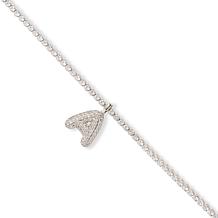 Radiance by Absolute™ Initial Tennis Necklace - Silvertone