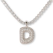 Radiance by Absolute™ Initial Tennis Necklace - Silvertone