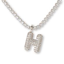 Radiance by Absolute™ Initial Tennis Necklace - Silvertone