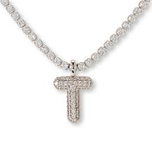 Radiance by Absolute™ Initial Tennis Necklace - Silvertone