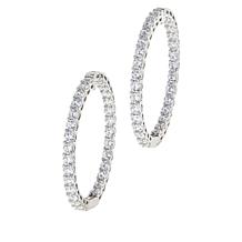 Radiance by Absolute™ Inside-Outside Clip-On Hoop Earrings